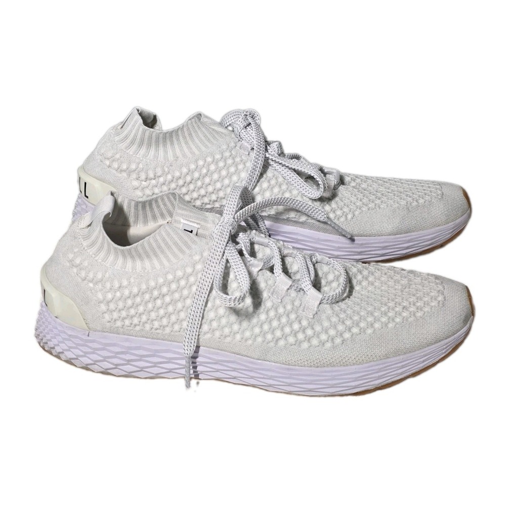 NOBULL White Knit Trainers Running Gym Workout Shoes Mens Size15 Womens 16.5